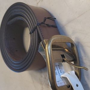 Robert Graham men's BELT sz 44 brown reversible leather, smooth/ embossed Cognac